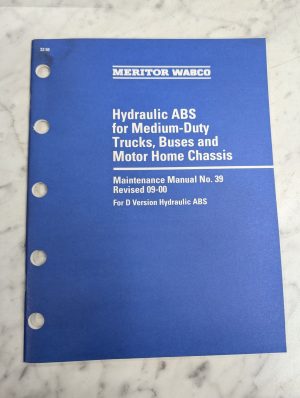 Meritor Wabco Maintenance Manual 39 Hydraulic Abs Truck Buses Motor Home