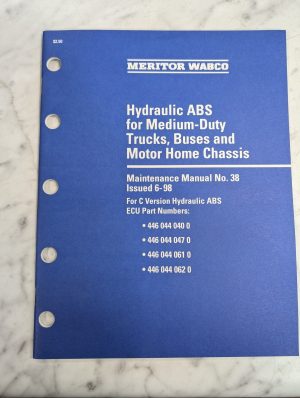 Meritor Wabco Maintenance Manual 38 Hydraulic Abs Truck Buses Motor Home