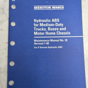 Meritor Wabco Maintenance Manual 39 Hydraulic Abs Truck Buses Motor Home 2000