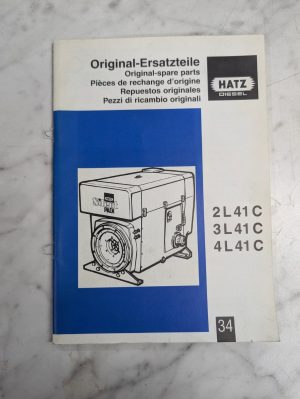 Hatz Diesel Engine Spare Service Parts List Manual Catalog 3L41C 4L41C 2L41C
