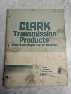 Clark Transmission Products Mc 1 1986 Master Catalog Oem Interchange Number Xref