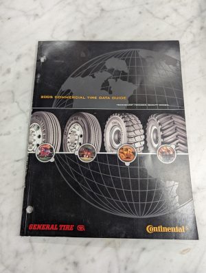2005 Commercial Tire Data Guide General Continental Sales Catalog Literature