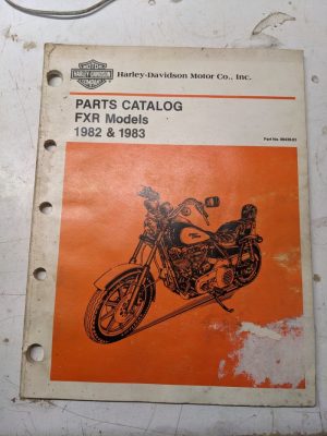 Harley Davidson Motorcycle Hd Parts Catalog Manual Fxr Models 1982-1983