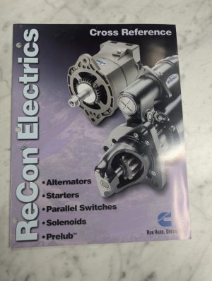 Cummins Diesel Recon Electrics Sales Xref Cross Reference Guide List 2000