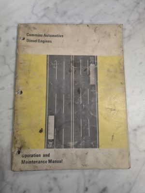 Cummins Diesel Engines Operation Maintenance Manual 1972 V C Nhh Vt Ntc Super
