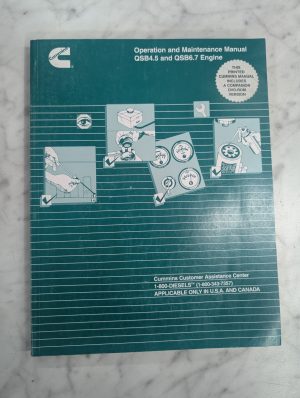 Cummins Diesel Operation Maintenance Manual Engines Qsb4.5/6.7 Series 05
