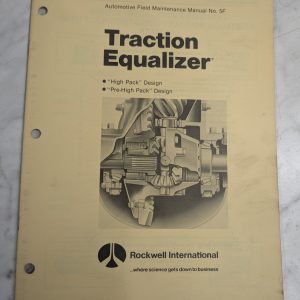 Rockwell International Field Maintenance Manual #5F Traction Equalizer 1981