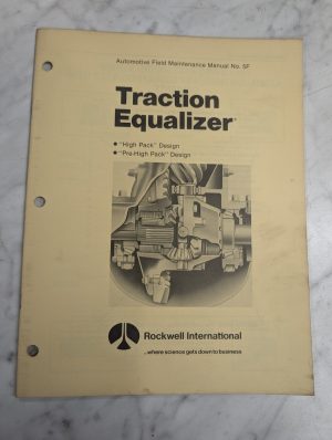 Rockwell International Field Maintenance Manual #5F Traction Equalizer 1981