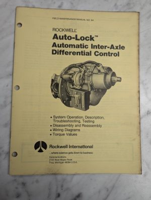 Rockwell International Field Maintenance Manual #5H Auto-Lock Differential 1979