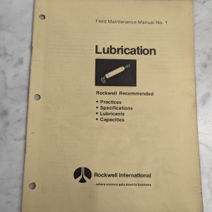 Rockwell International Field Maintenance Manual #1 Lubrication Specifications