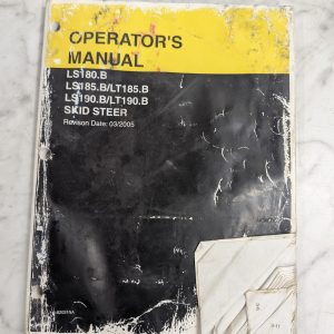 Cnh New Holland Skid Steer Ls180 Ls185 Ls190 Lt185 Lt190.B Operat'Rs Manual 2005