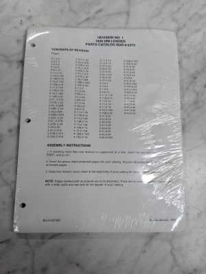 Revision #1 – Case 1840 Uni-Loader Parts Catalog List Book Manual 8-5373R1 1998