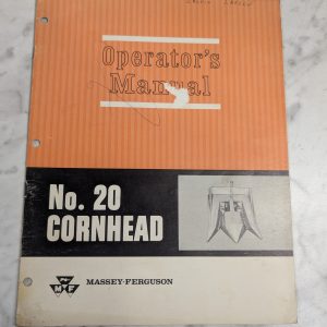 Massey Ferguson Mf Operator'S Owner Manual #20 Cornhead 1964 690456 M1