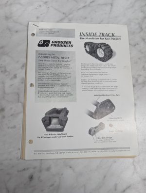 Grouser Products Track Wheel Newsletter Price Lists Bulletin Sales Literature