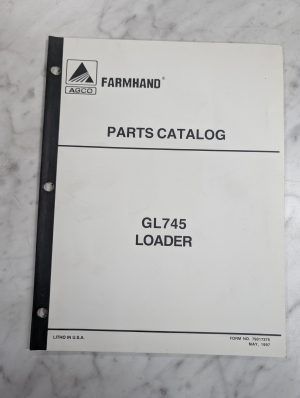 Agco Farmhand Service Parts List Book Manual Catalog Gl745 Loader 1997 79017375