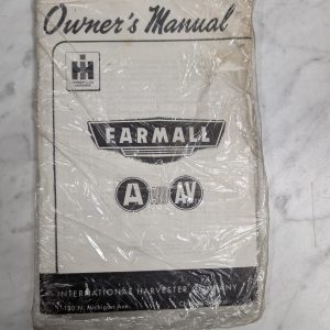International Ih Mccormick Farmall Owner'S Manual A & Av Tractor Series 1947