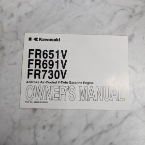 Kawasaki Fr651V Fr691V Fr730V Owner'S Maintenance Manual 99920-2249-04 2010