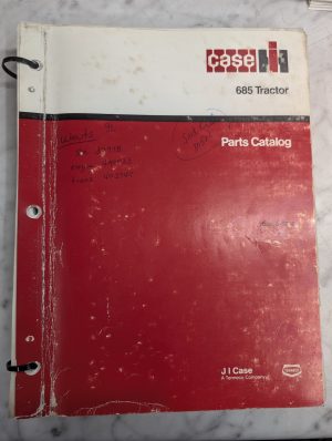Case Service/Repair Parts Catalog List Manual Book 685 Tractor 8-3362 1989