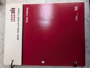 Case Service/Repair Parts Catalog List Manual 9240 9250 9260 Tractor 8-7002 1992