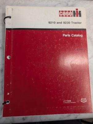 Case Service/Repair Parts Catalog List Manual Book 9210 9230 Tractor 8-6992 1992
