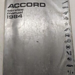 Repair Guide Honda Accord Service Manual 1984 Engine Brake Suspension Heat Air
