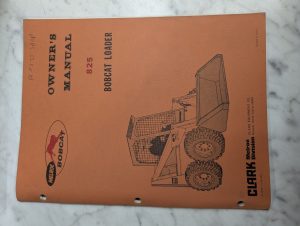 Melroe Bobcat Owner'S Manual ~Maintenance/Service 825 Loader Skid Steer 1975