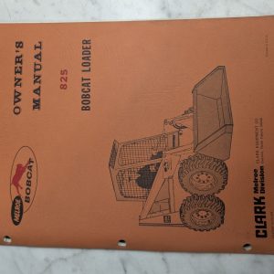 Melroe Bobcat Owner'S Manual ~Maintenance/Service 825 Loader Skid Steer 1975