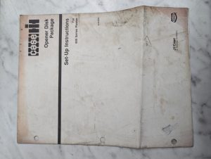 Case Setup Instruction Manual Guide Open Disk Package For 800 Series Planter