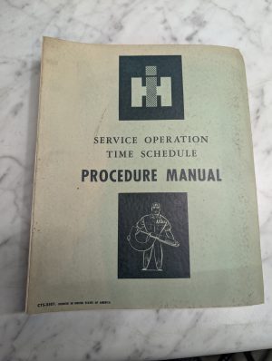 International Ih Truck Service Operation Time Schedule Procedure Manual Cts-3501
