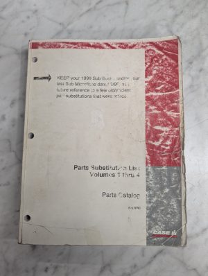 Case Service/Repair Parts Substitution List Manual Catalog Volumes 1-4 #8-97699