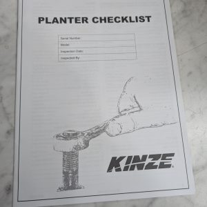 Kinza Planter Checklist Illustratated Parts List Book Manual Catalog 3000 4000