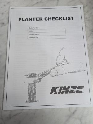 Kinza Planter Checklist Illustratated Parts List Book Manual Catalog 4000 2015