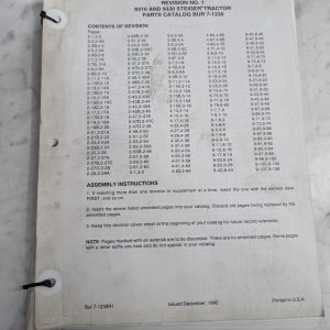 Revision #1 Case Parts Catalog Manual 9310 9330 Steiger Tractor 7-1230R1 1995