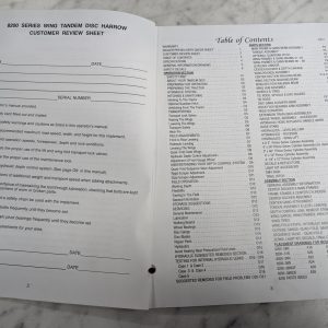 Kuhn 8200 Series Wing Tandem Disc Harrow Operator Service Manual Parts List 2008