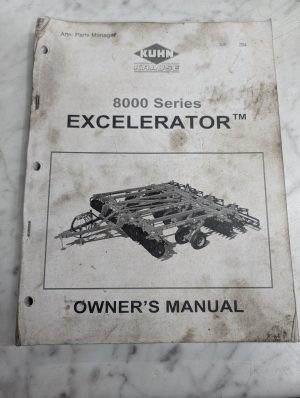 Kuhn 8000 Series Excelerator Manual Parts List Book Catalog 2014