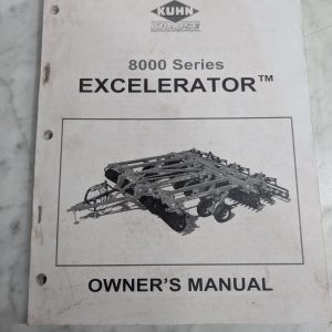 Kuhn 8000 Series Excelerator Manual Parts List Book Catlog 2014~