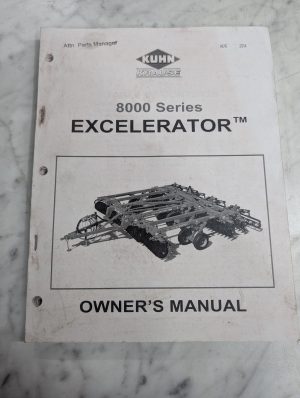 Kuhn 8000 Series Excelerator Manual Parts List Book Catlog 2014~