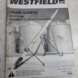Westfield Grain Augers Wr Pto-Sd Assembly Operator Service Manual 2011