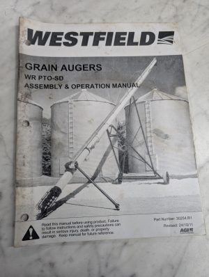 Westfield Grain Augers Wr Pto-Sd Assembly Operator Service Manual 2011