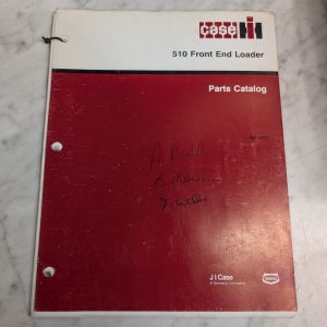 Case Ih Service/Repair Parts List Manual Catalog 510 Front End Loader 8-6721