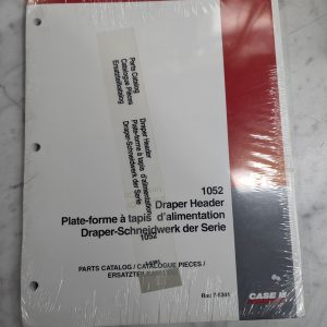Case Ih Service/Repair Parts List Manual Catalog 1052 Draper Header 7-5381