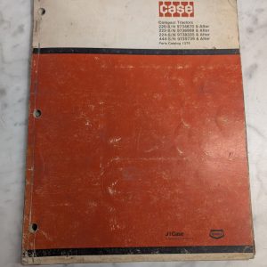 Case Ih Service/Repair Parts List Manual Catalog 220 222 224 444 Compact Tractor