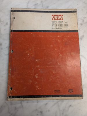 Case Ih Service/Repair Parts List Manual Catalog 220 222 224 444 Compact Tractor