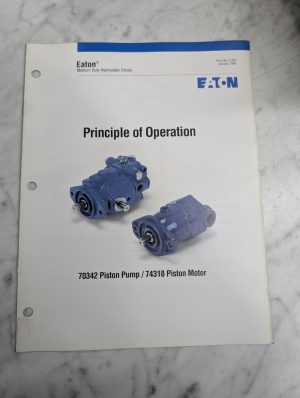 Eaton Principle Of Operation 70342 Piston Pump 74318 Motor Manual Handbook 1992