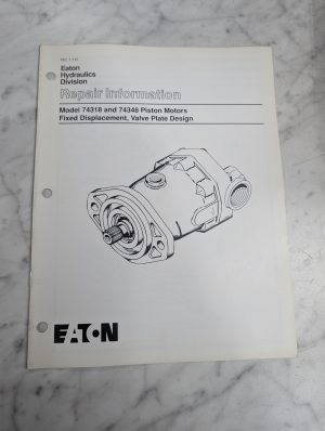 Eaton Service Repair Information Manual 74318 74348 Piston Motor 7-141