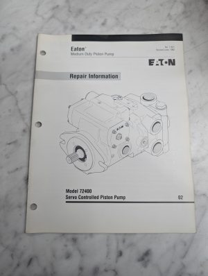 Eaton Service Repair Information Manual 72400 Servo Piston Pump 7-621