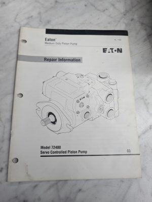 Eaton Service Repair Information Manual 72400 Servo Piston Pump 7-622