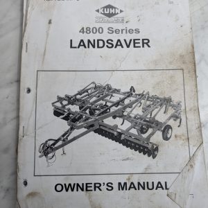 Kuhn Krause Parts List Catalog Manual 4800 Series Landsaver 2015 Shop Book