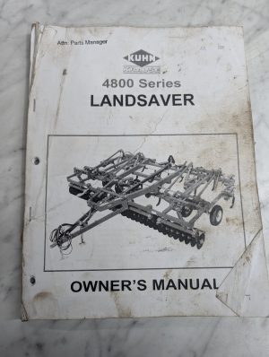 Kuhn Krause Parts List Catalog Manual 4800 Series Landsaver 2015 Shop Book