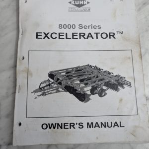 Kuhn Krause Parts List Catalog Manual 8000 Series Excelerator 2015 Shop Book